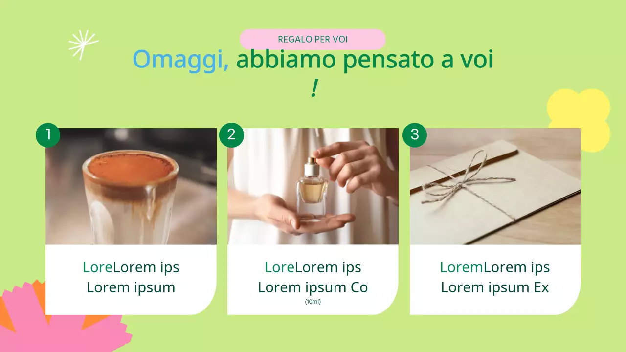 Promuovere la vendita di regali del Mese della Casa Gialla e Verde