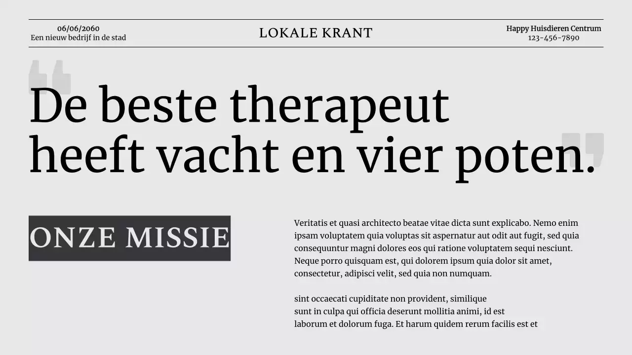 Introductie van Grey Classic Pet Business