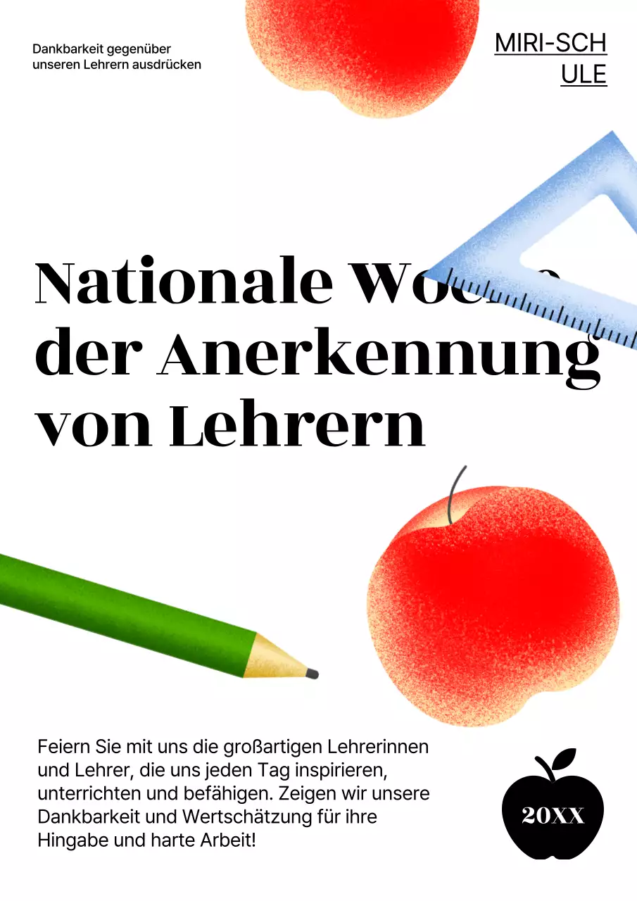 Eine hübsche Feier zum Teacher's Day in Weiß und Rot