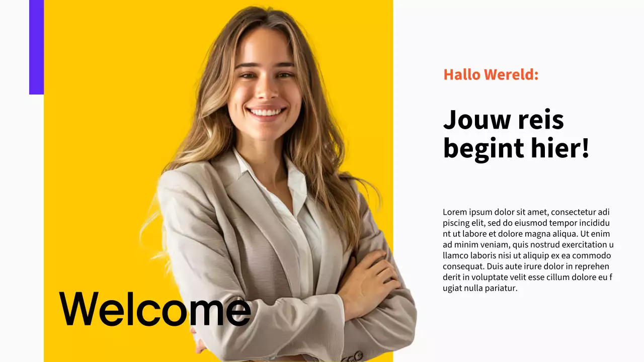 Purple Bold Bedrijf Introductie