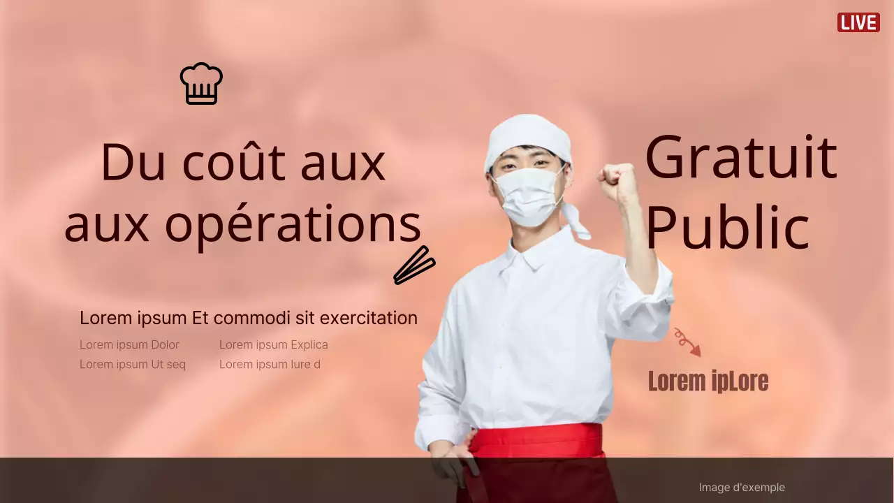 Promotion simple de la création d'une franchise sur fond orange