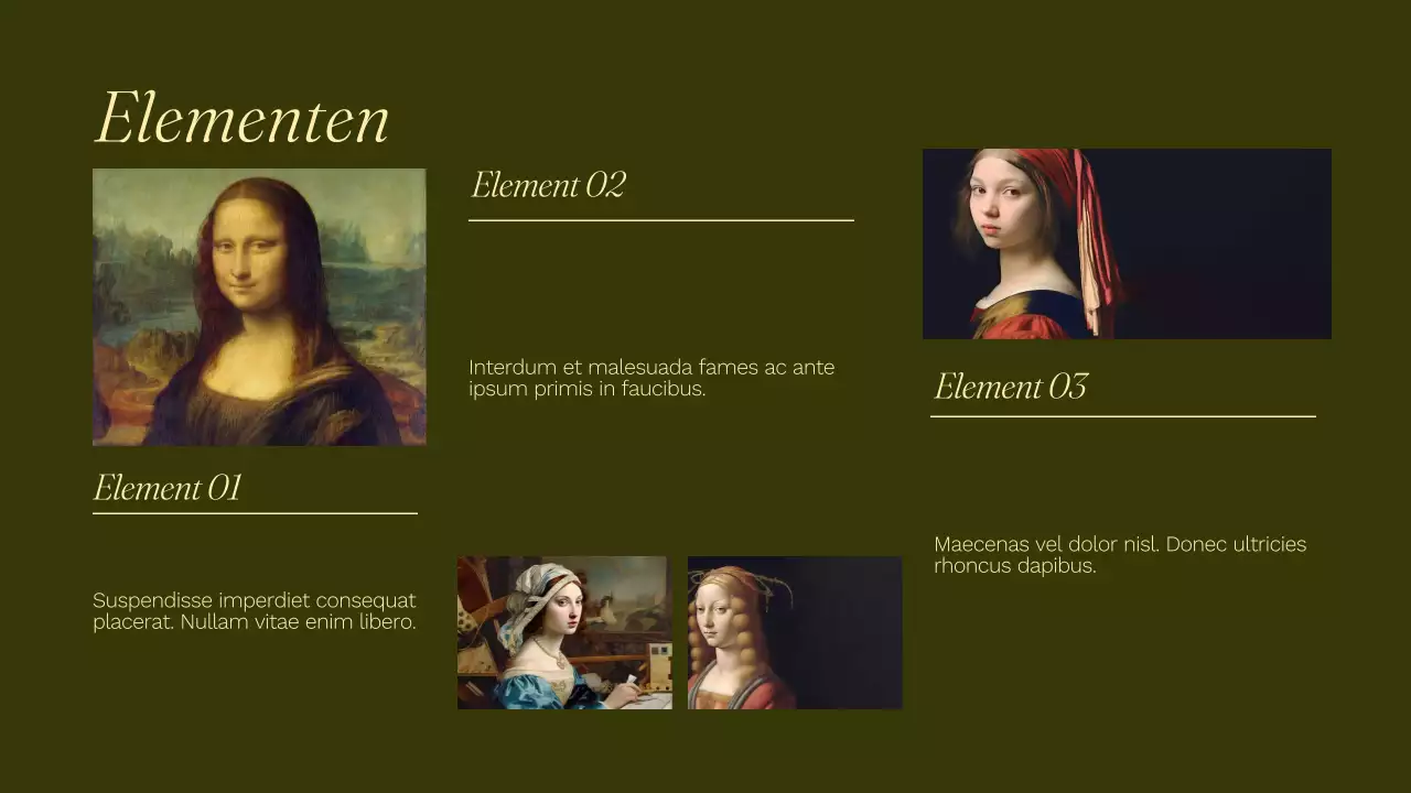 Zwart Renaissance Schilderijverslag