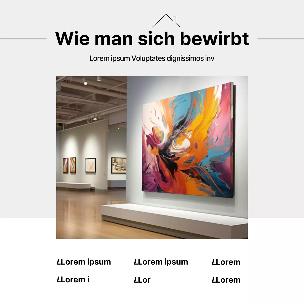 Moderne vorgemahlene Mietanzeige in Orange