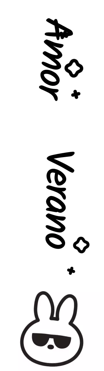 Conejito con bonitas gafas de sol de verano escritas a mano