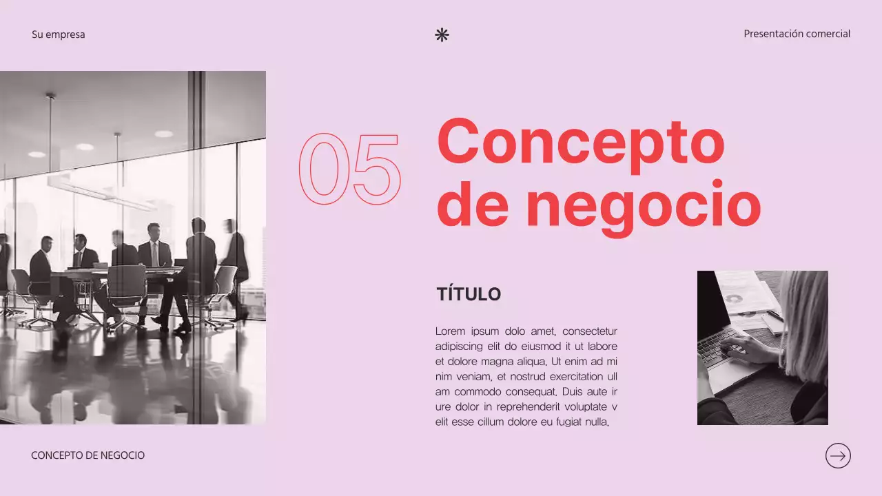 Presentación de la empresa Soft Pink Clean Business