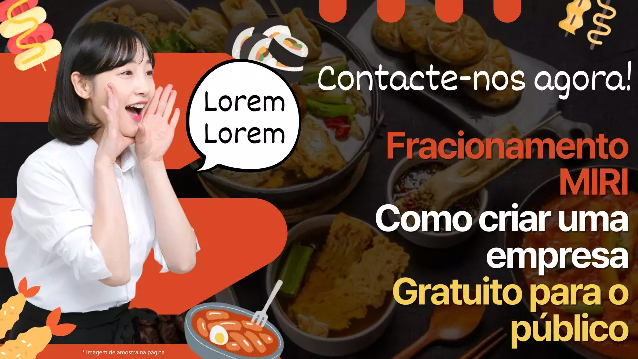 Vídeos de instruções para empresas em fase de arranque destacados a laranja e amarelo