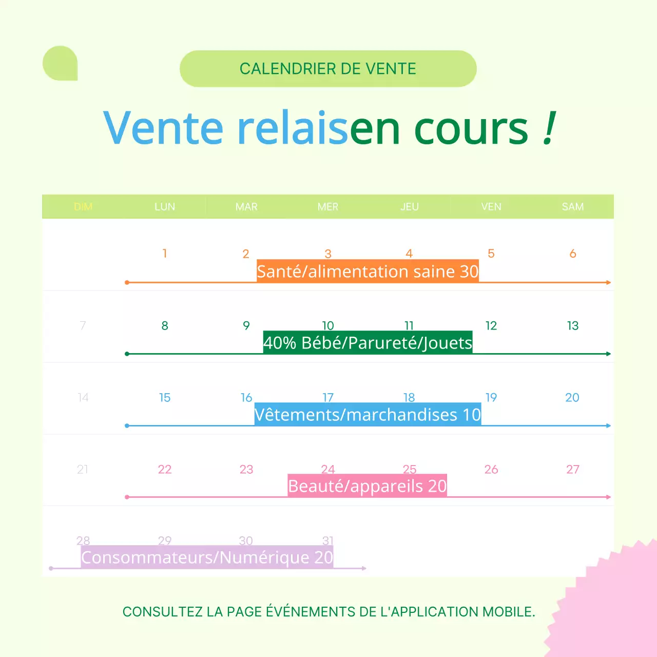 Promouvoir la vente de cadeaux du Mois de la maison jaune et verte