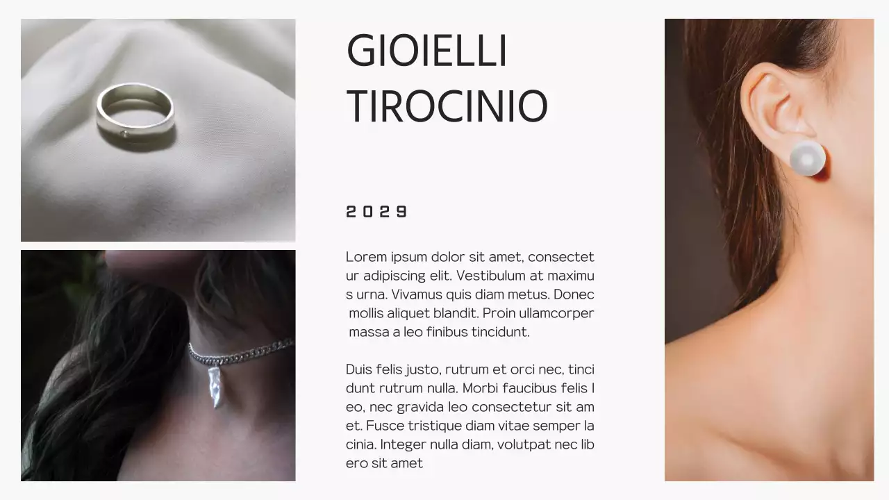 Portafoglio fotografico minimale in nero e grigio