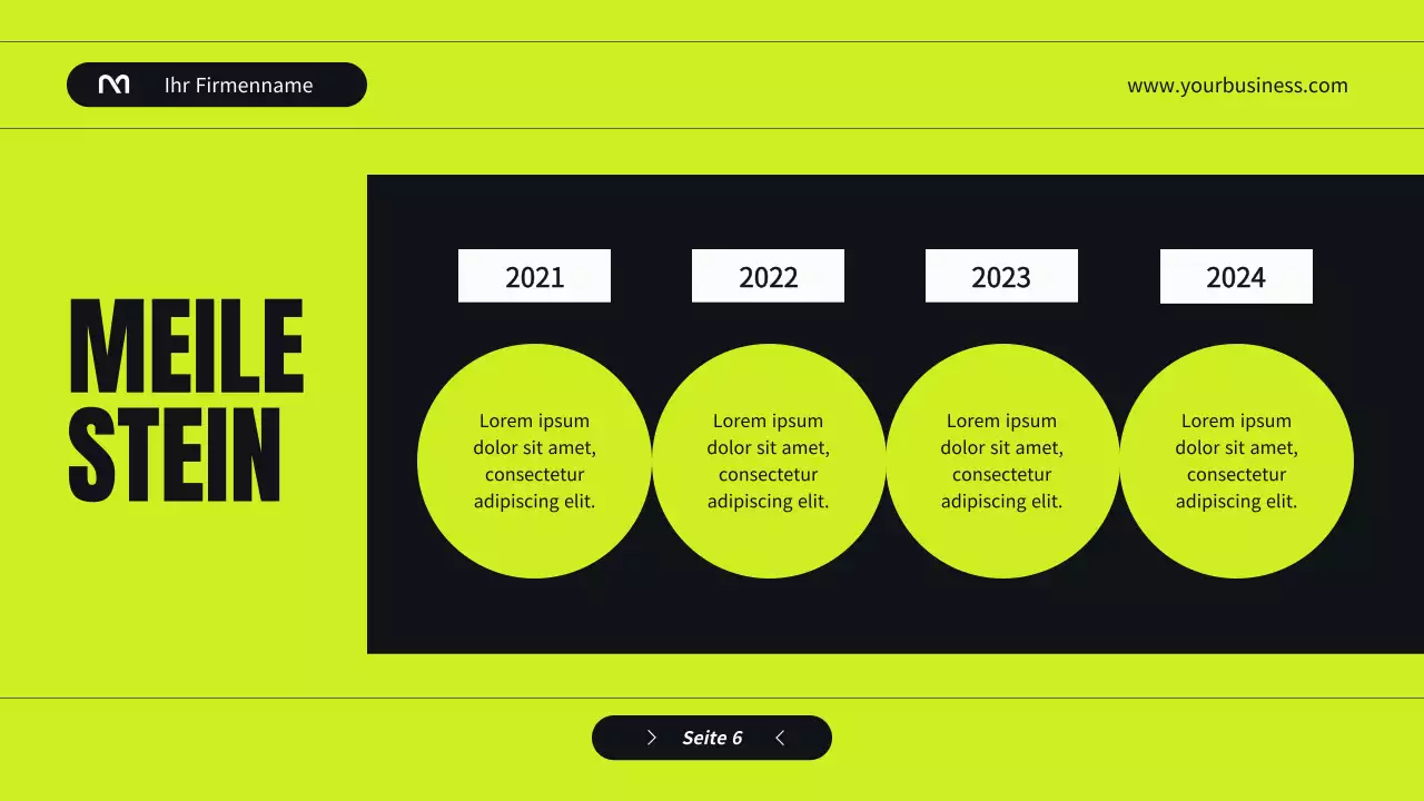 Black and Green Modern Unternehmensprofil Vorstellung des Unternehmens