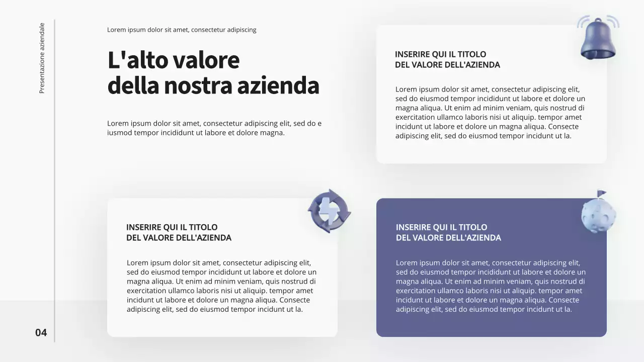 Presentazione dell'azienda Purple Blue Modern Business