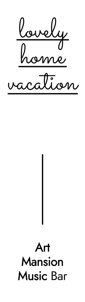 Desain kafe dengan jenis huruf yang unik