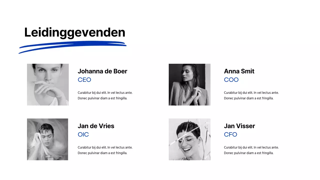 Blue Modern Marker Bedrijf Introductie