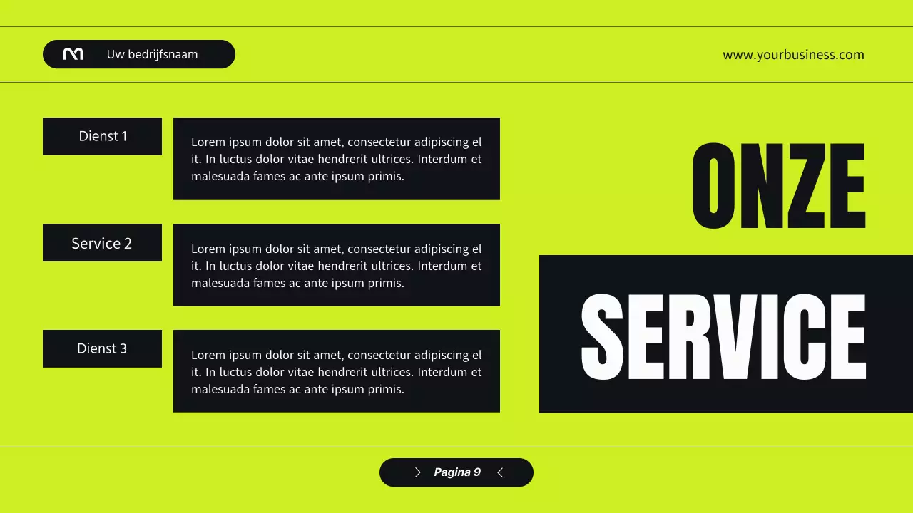 Black and Green Modern Bedrijfsprofiel Introductie van het bedrijf