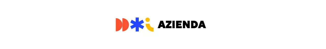 Un logo istituzionale colorato con una varietà di forme