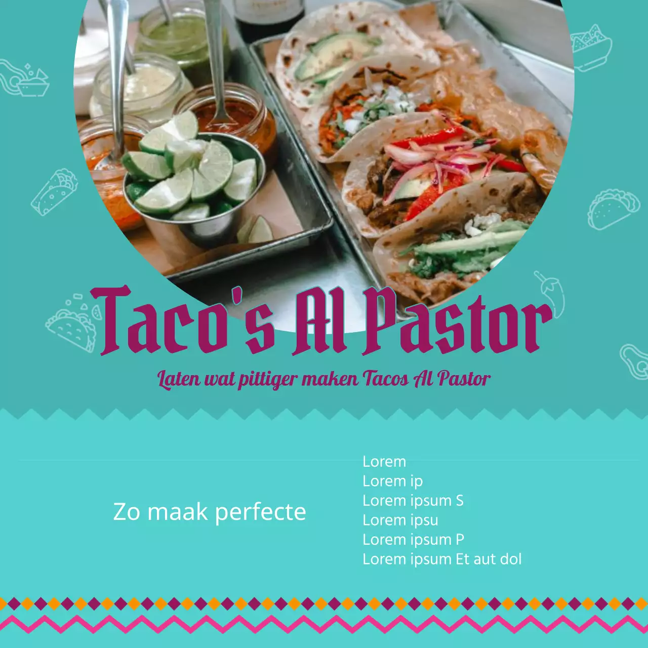 Traditioneel geel Cinco de Mayo-recept