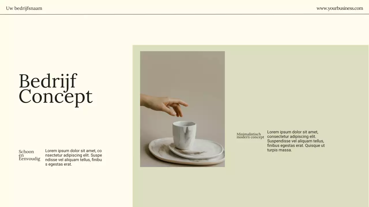 Beige Minimal Business Bedrijfsintroductie
