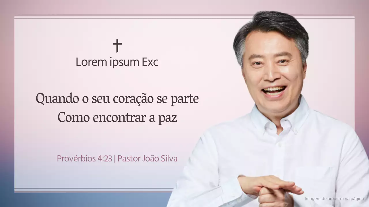 Vídeo simples da cerimónia de domingo da igreja em lilás