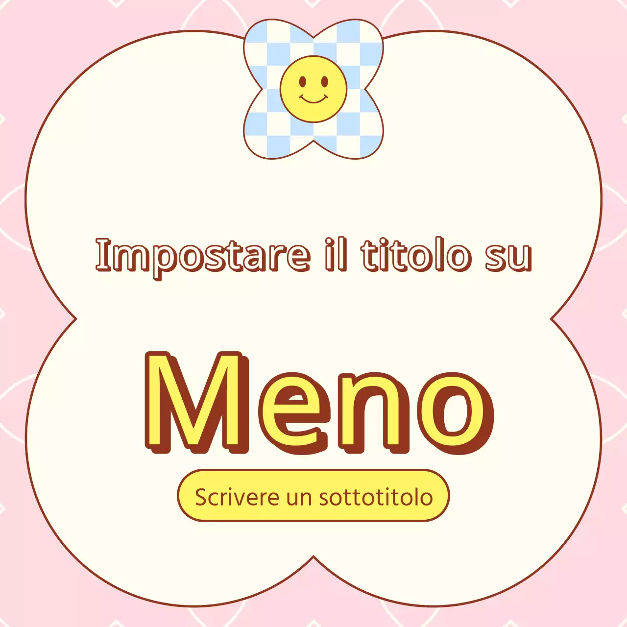 Annuncio di miniature primaverili kitsch in giallo e azzurro