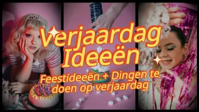 Geel Oranje Trendy Retro Fotolijst Verjaardag Vlog
