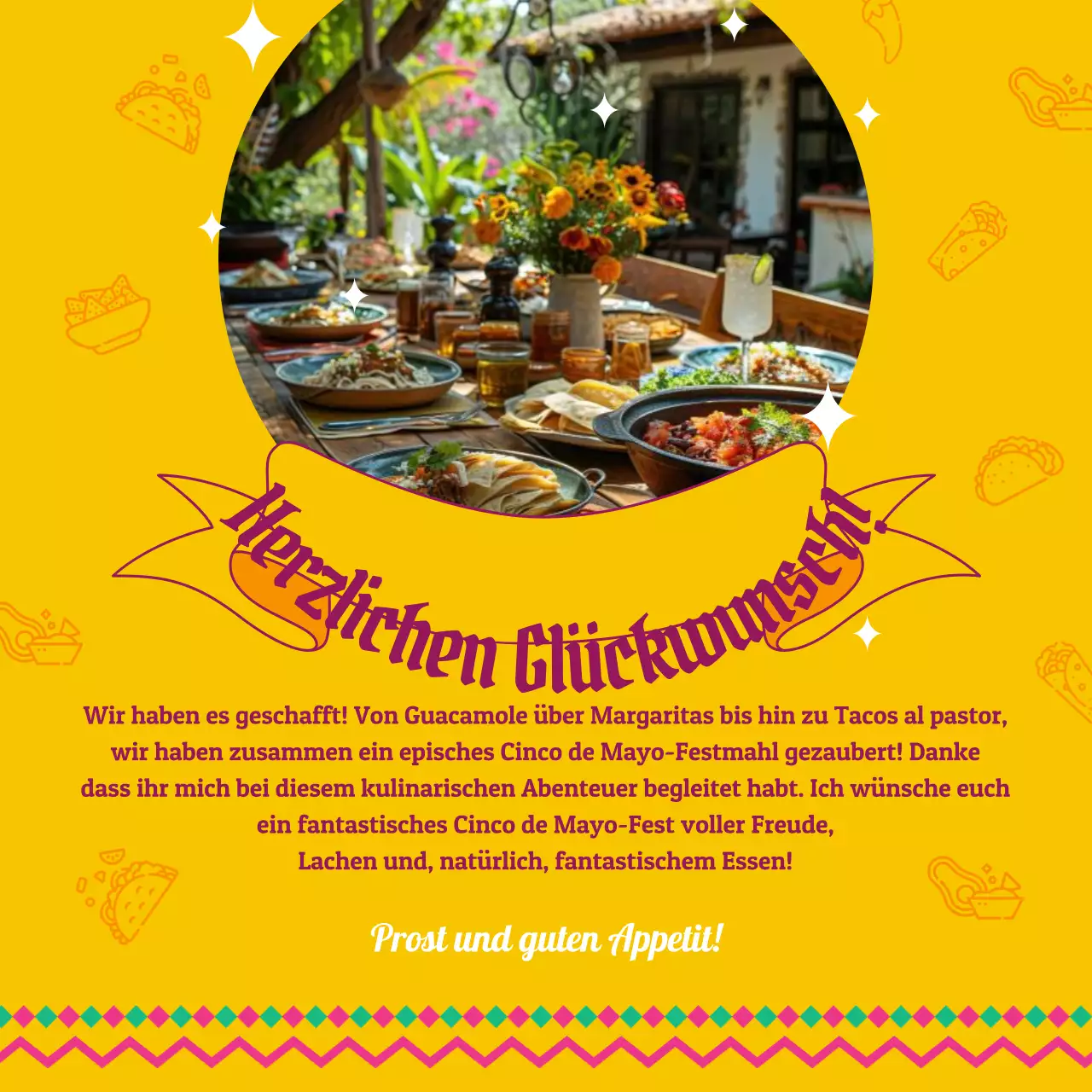 Gelbes traditionelles Cinco de Mayo-Rezept