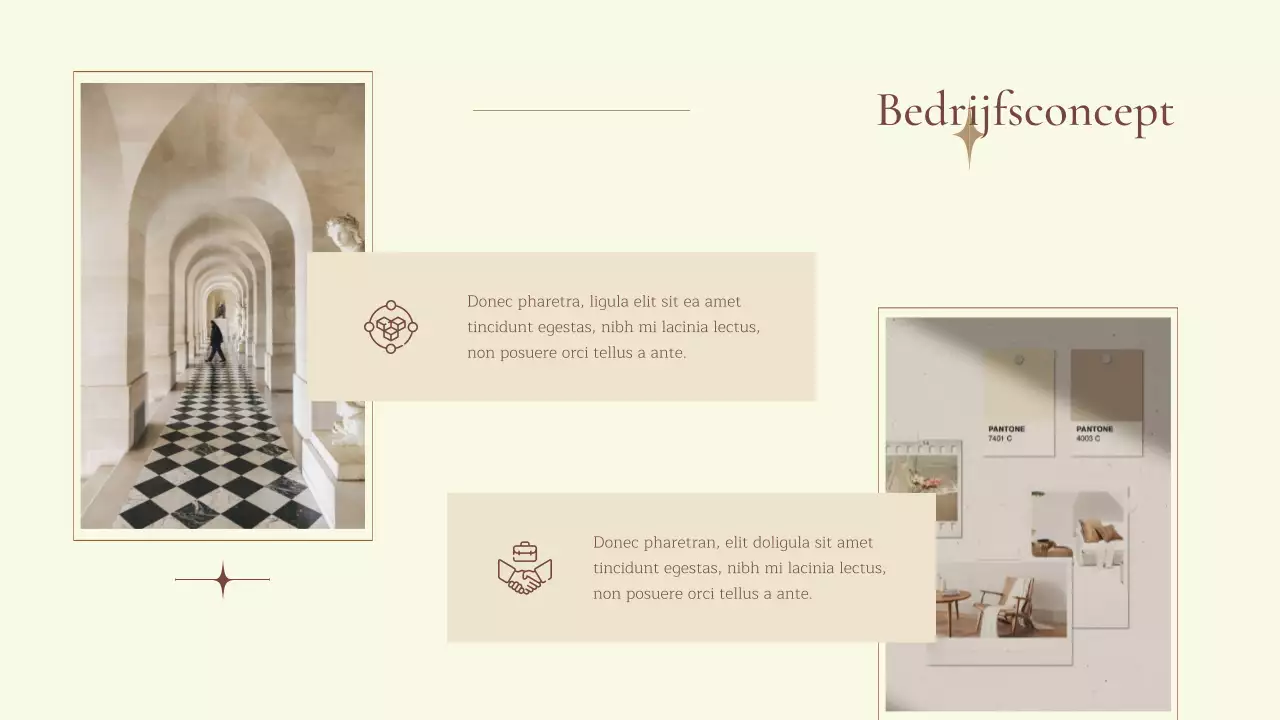 Introductie van het bedrijf Beige Natural