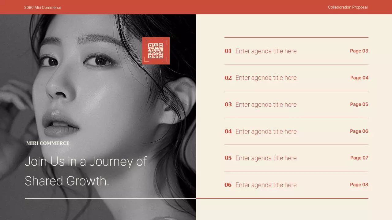 레드 모던 쇼핑 제안 프레젠테이션