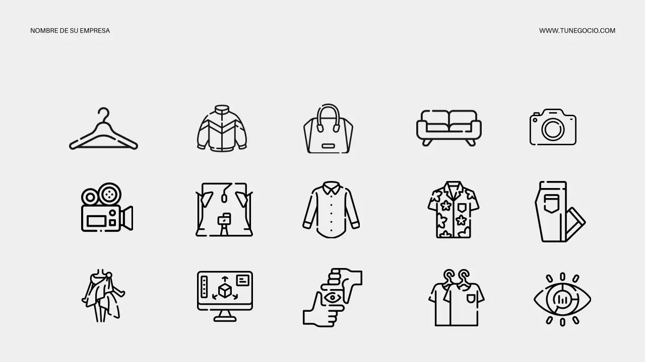 Estrategia empresarial minimalista en blanco y negro