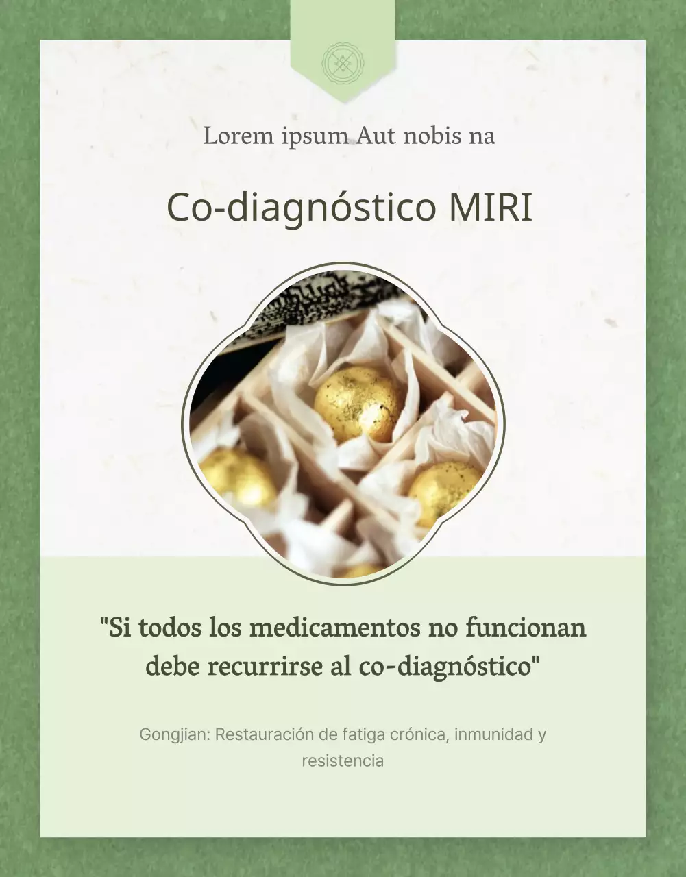 Promoción del gongdiagnóstico de la medicina tradicional china en abstracto