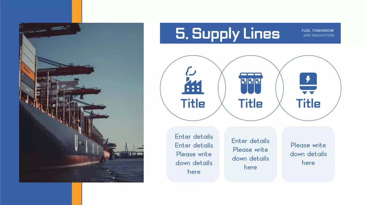 Blue Professional Oil Profile Document Presentation
