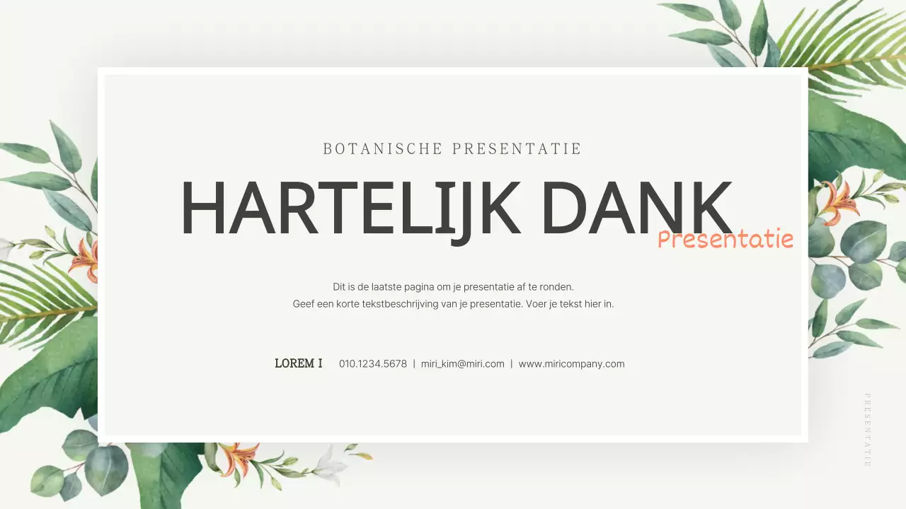 Een eenvoudige, groene, merkgerichte marketingopdracht