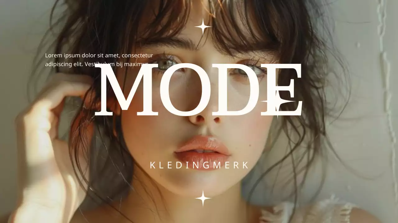 Beige en zwart elegant modemerk Product toonhoogte