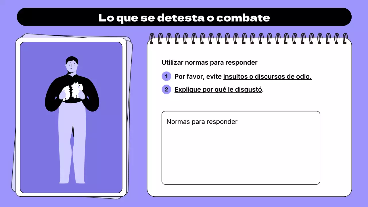 Pop-art malva tarjeta de preguntas planificador