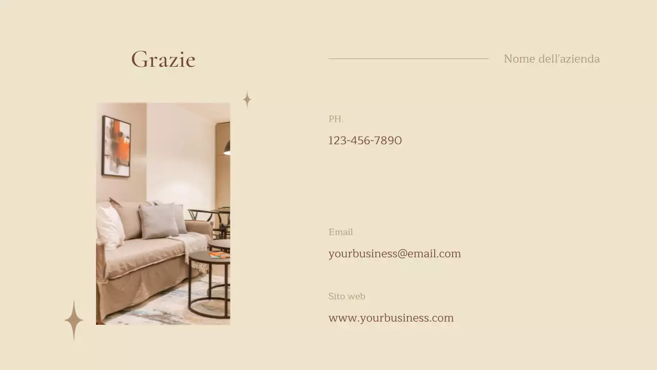 Introduzione dell'azienda Beige Natural Business