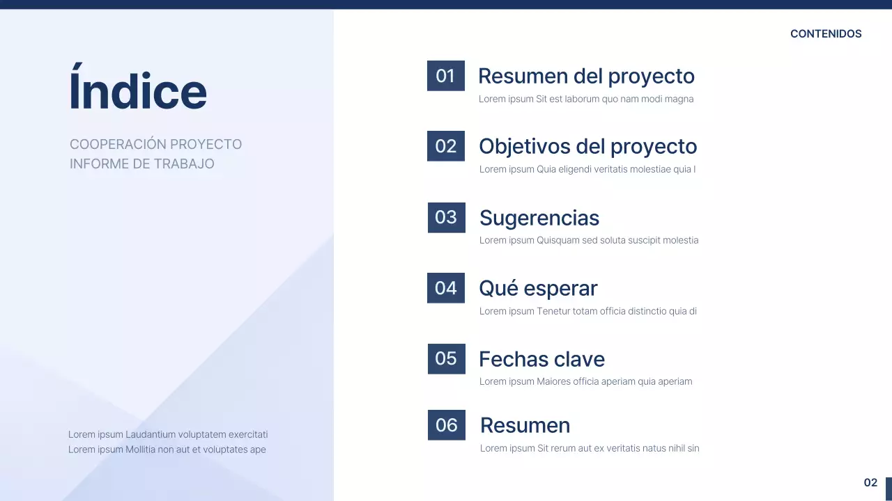 Una sencilla propuesta industrial-universitaria en azul claro y azul marino