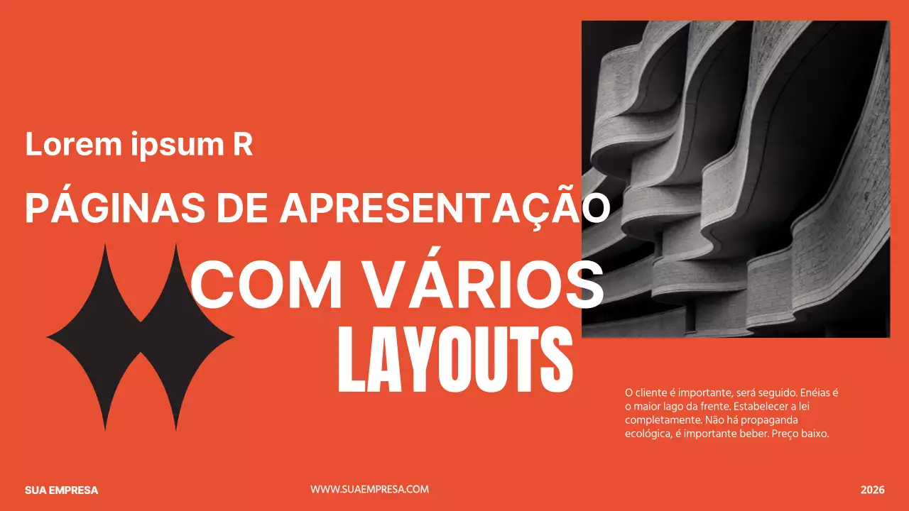Apresentação da empresa Orange Bold Business