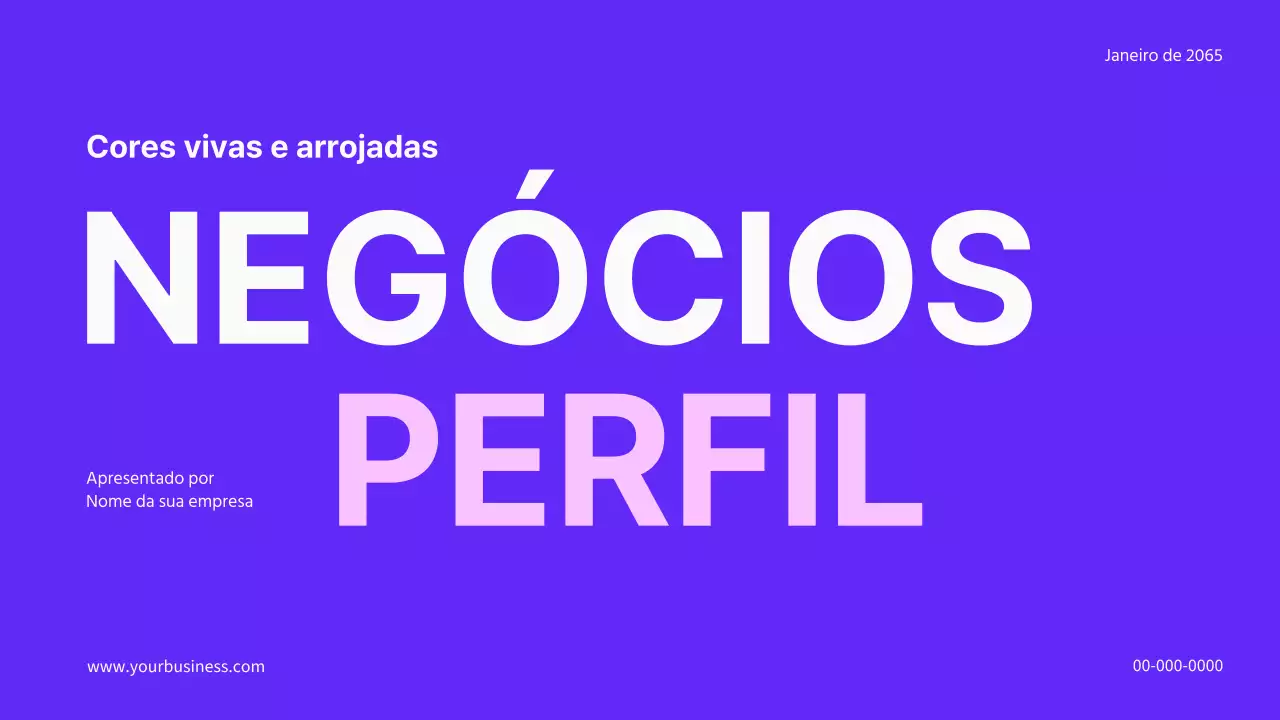 Introdução da empresa Purple Bold Business