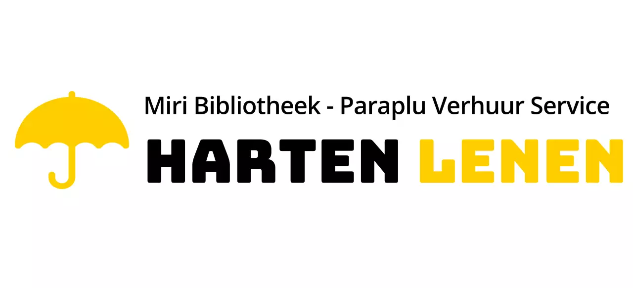 Kleurontwerp verhuurservice met paraplu-icoon