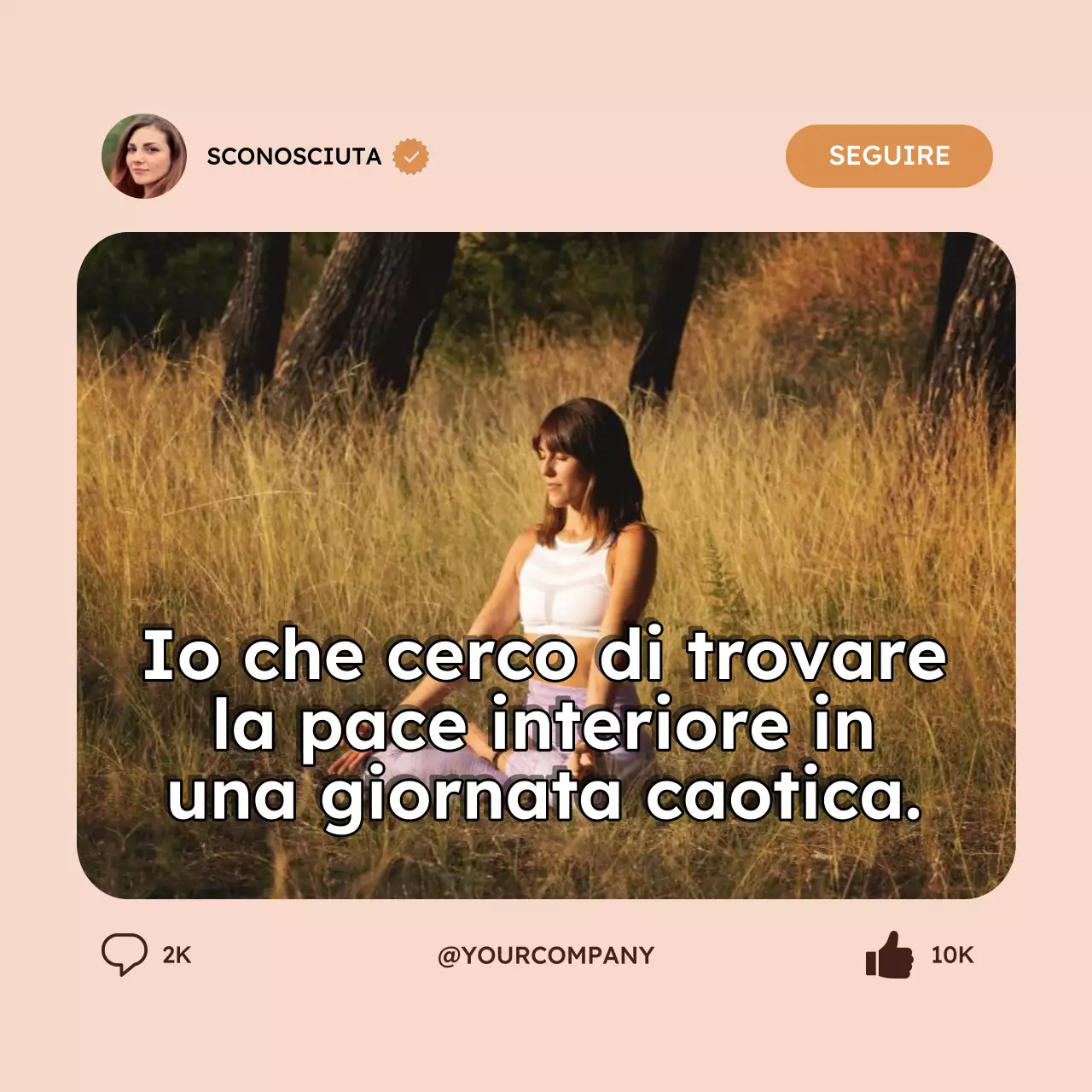 Meme minimale beige pop-up