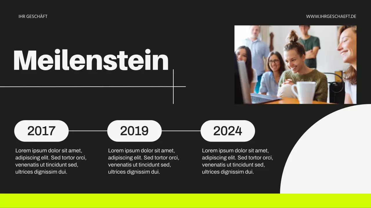 Neon und Schwarz Modern Business Einführung