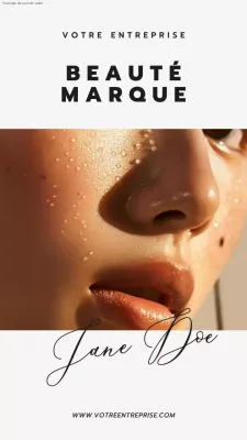 Tendance beige et grise Promotion des marques de beauté