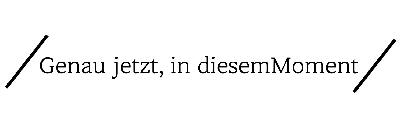 Werbeartikel mit einfachen, emotionalen Sätzen in diagonalen Linien und Serifenschriften