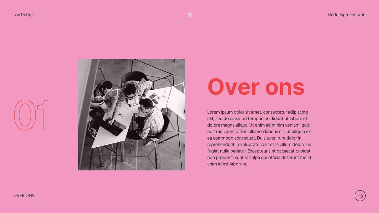 Soft Pink Clean Bedrijfsintroductie