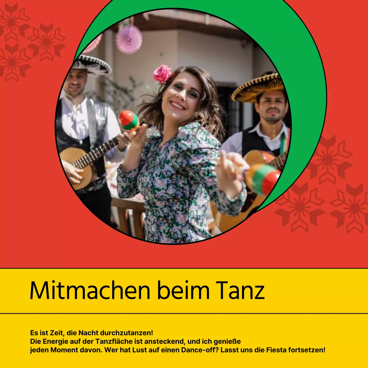 Rot-Grün-Trend Cinco de Mayo-Werbung