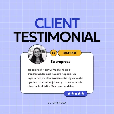 Lilac Bold Testimonio de clientes Publicidad
