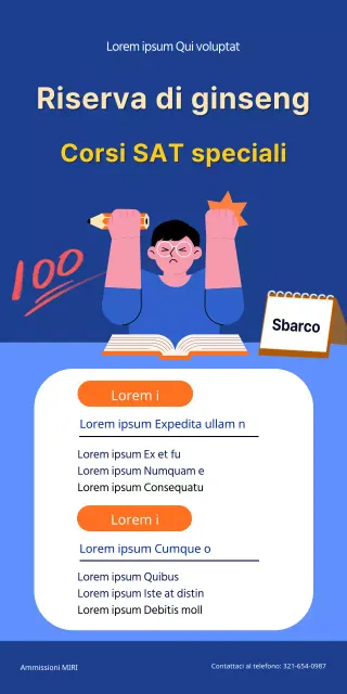 Lezioni di SAT su misura per gli studenti dell'ultimo anno delle scuole superiori con l'ausilio di illustrazioni degli studenti