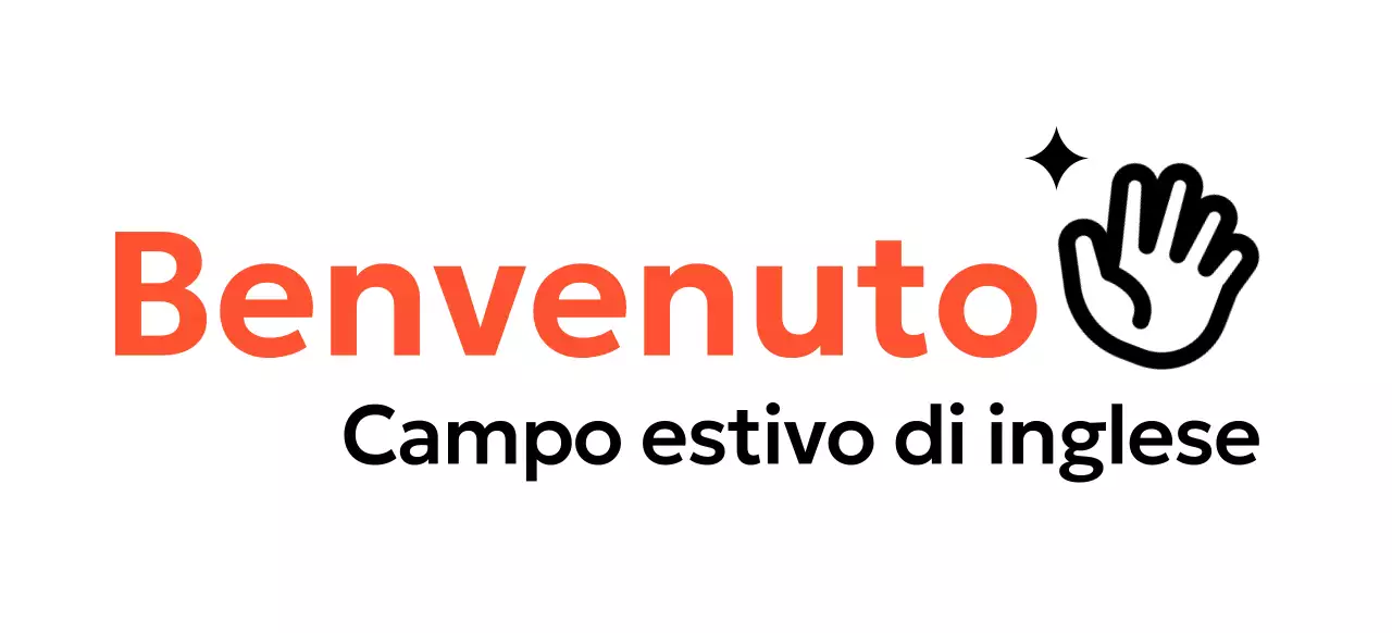 Design promozionale del campo inglese con icona della mano