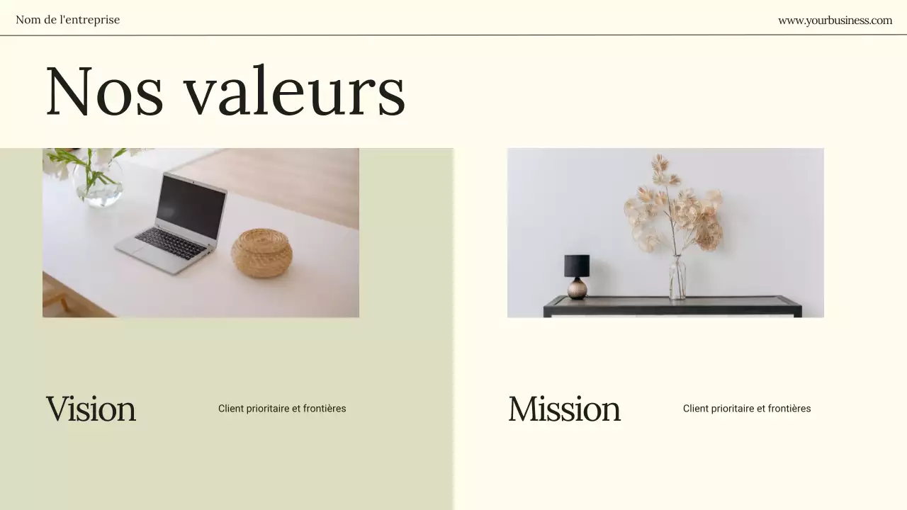 Beige Minimal Business Introduction de l'entreprise
