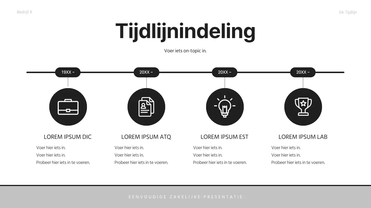 Een eenvoudige zakelijke sollicitatiebrief in grijs en zwart