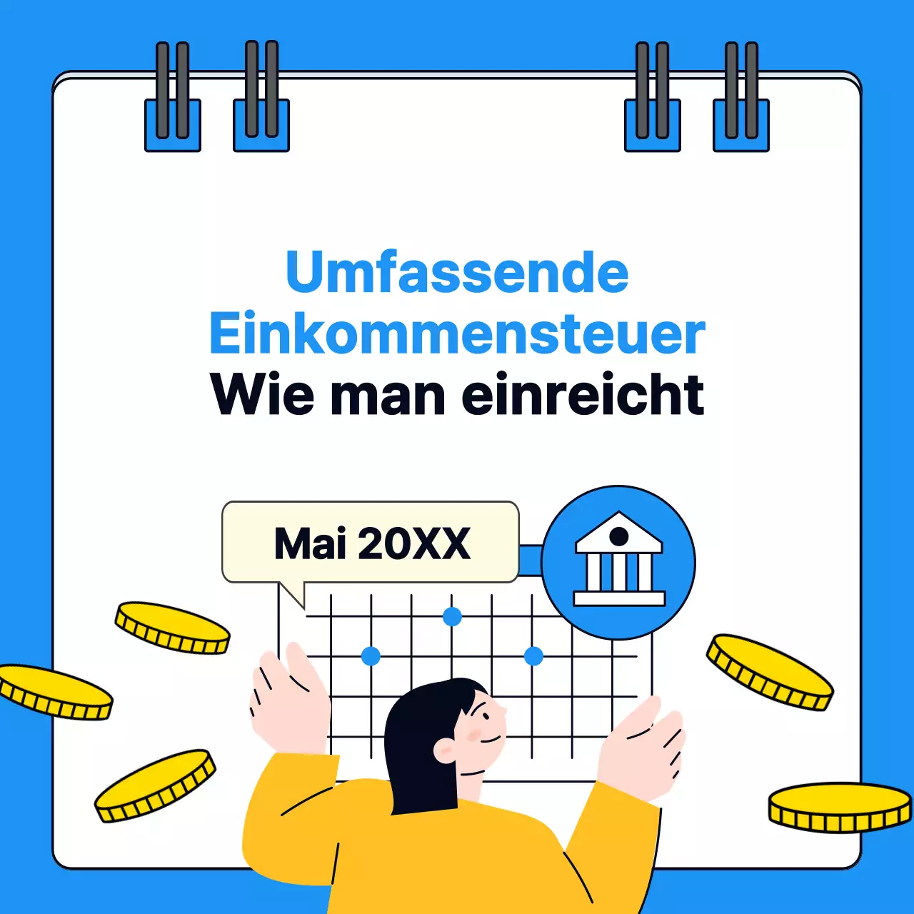 Über die Einreichung einer einfachen, umfassenden Einkommensteuererklärung in Blau