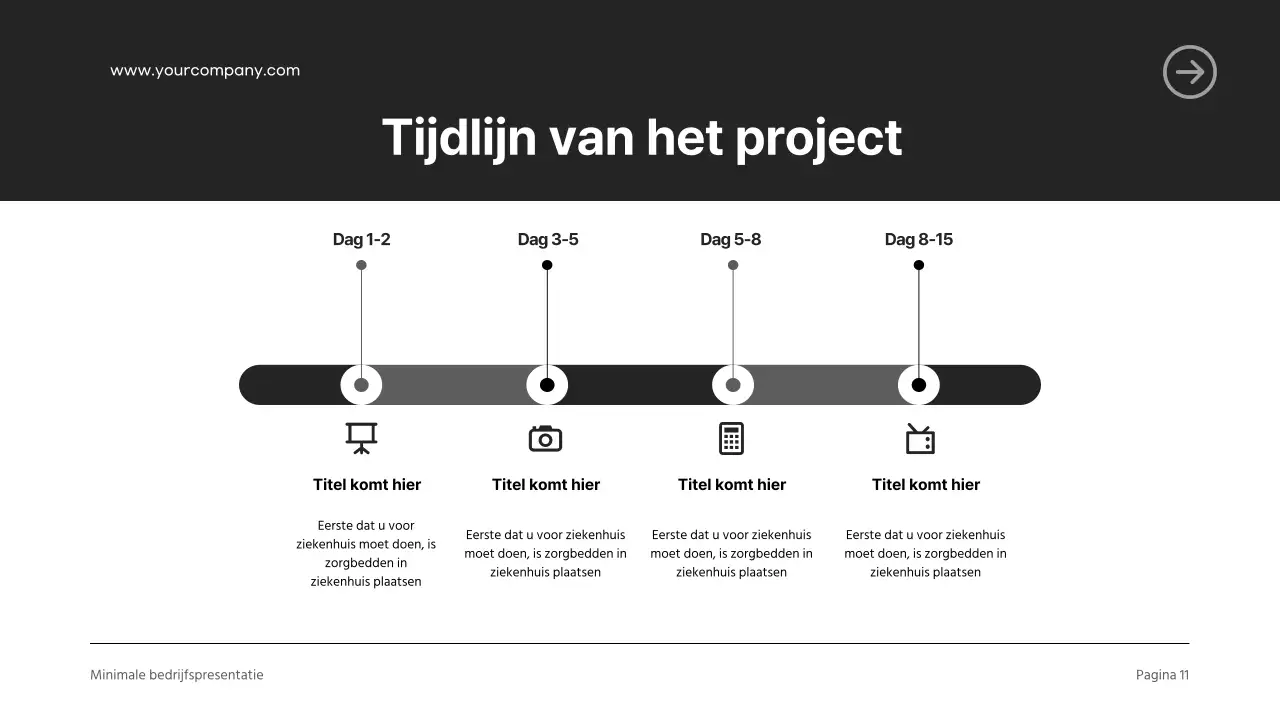 Zwart-wit Introductie Modern Bedrijf